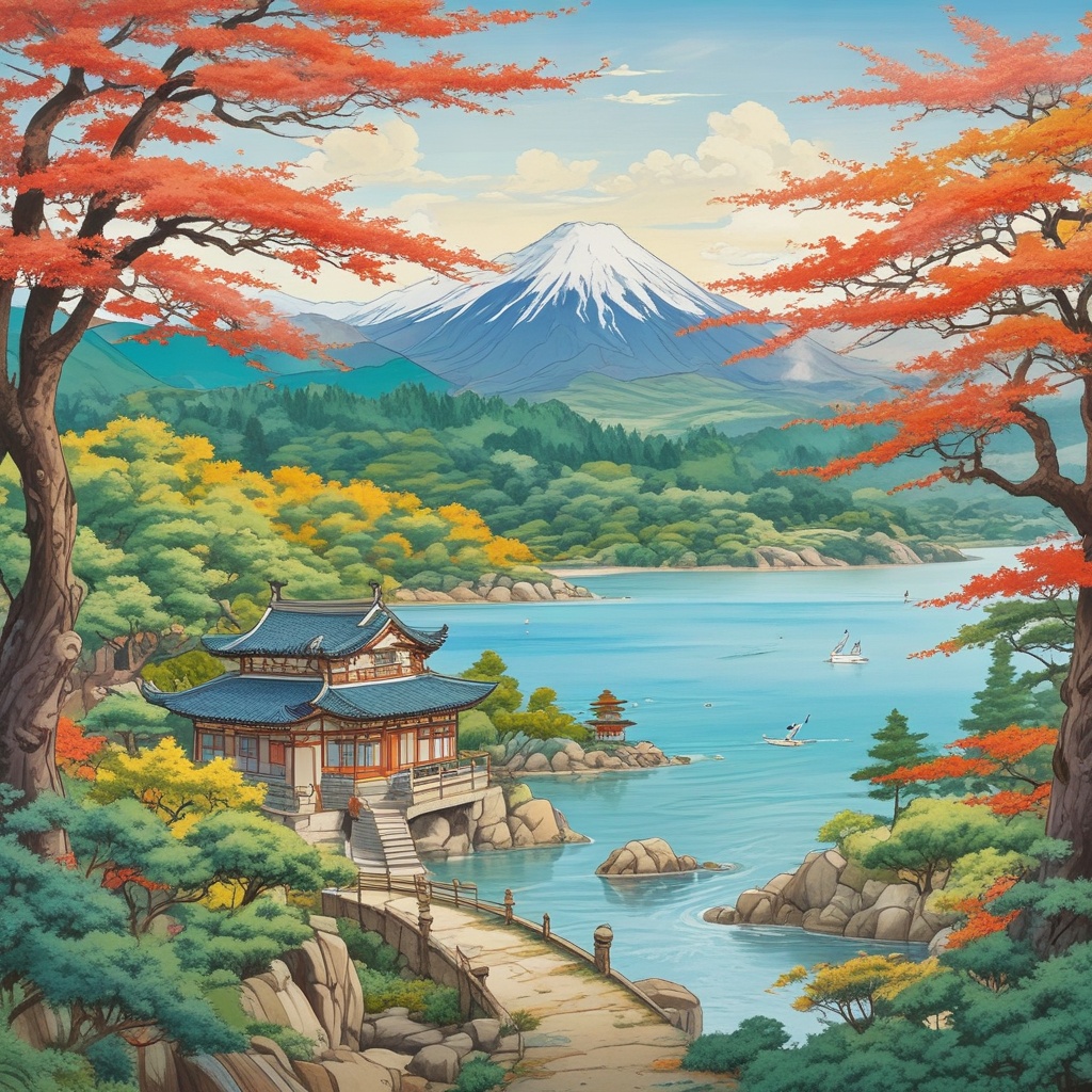 箱根温泉の美しい風景